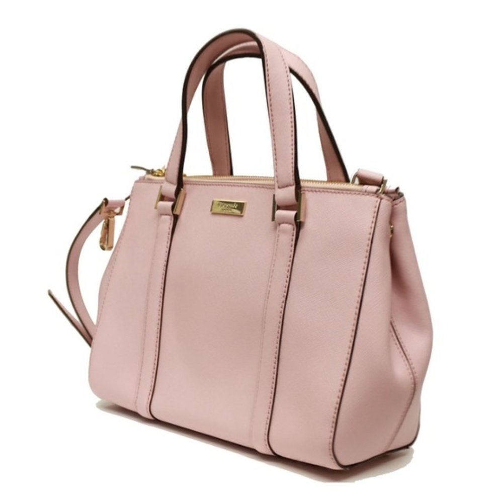 New KATE SPADE Leather Newbury Lane Large Satchel Blush Pink